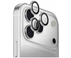 UNIQ Optix aliuminio kameros objektyvo apsauga Apple iPhone 17 Pro / Apple iPhone 17 Pro Max su aplikatoriumi, sidabrinė