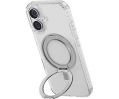 Uniq Swivix 360 besisukantis stovo dėklas, skirtas iPhone 16 – skaidrus