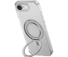 „Uniq Swivix 360“ besisukantis dėklas su atrama, skirtas „iPhone 16e“ – permatomas