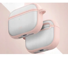 „Uniq Veren“ dėklas, skirtas „AirPods Pro 3“ ausinėms – rožinis