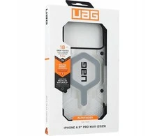 Dėklas „Urban Armor Gear“ „UAG Pathfinder Clear Magsafe“, „Ice“ / „Sidabrinis“ – „iPhone 17 Pro Max“