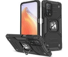 Dėklas Wozinsky Šarvuotas korpuso dangtelis + magnetinis laikiklis Mi Poco M4 Pro 5G / Redmi Note 11 5G Ring Armor juodas
