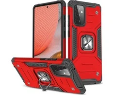 Wozinsky Ring Armor dėklas skirtas Samsung Galaxy A72 4G, raudonas