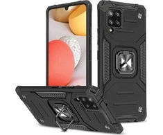 Wozinsky Ring Armor dėklas skirtas Samsung Galaxy A42 5G, juodas