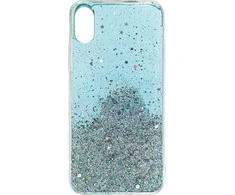 Wozinsky Star Glitter Shining dėklas skirtas Samsung Galaxy A30, mėlynas