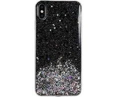 Wozinsky Star Glitter Shining dėklas skirtas Samsung Galaxy A31, juodas