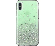 Wozinsky Star Glitter Shining dėklas skirtas iPhone 12 Pro Max, žalias