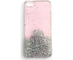Wozinsky Star Glitter Shining dėklas skirtas Xiaomi Redmi K40 Pro+ / K40 Pro / K40 / Poco F3, rožinis