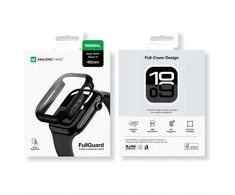 „AmazingThing Radix“ stiklinis dėklas, skirtas „Apple Watch 46mm“ – Juodas