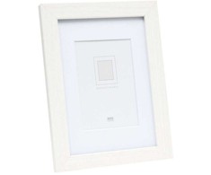 Nuotraukų rėmelis Ramka Deknudt S66KF1 P1 20x20 drewno balta su passepartout