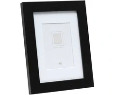 Nuotraukų rėmelis Ramka Deknudt S66KF2 P1 30x30 drewno juoda su passepartout