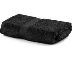 Rankšluostis DecoKing Marina 50x100 cm, spalva: juoda