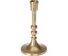 Dekoracja Domu Žvakidė aliuminis auksinis 17 cm
