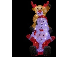 Fééric Lights and Christmas Outdoor Lauko šviesa dekoracija, Kalėdų personažai, 60 LED