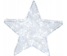Fééric Lights and Christmas Star Švytinti šventinė dekoracija, žvaigždė, 50 cm