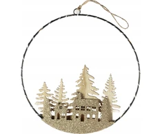 Home Styling Collection Kalėdinė dekoracija su LED pakabinimui, Ø 20 cm
