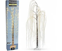 KOOPMAN DEKORATYVINIS MEDELIS GLUOSNIS 220 LED AUKŠTIS 150CM LAIKMATIS SIDABRINIS 140822