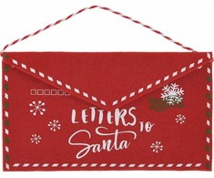 Christmas Decoration KALĖDINIS VOKAS LAIŠKUI KALĖDŲ SENELIUI IŠ VELTINIO 26x16CM LETTERS SANTA 1054612