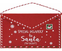 Christmas Decoration KALĖDINIS VOKAS LAIŠKUI KALĖDŲ SENELIUI IŠ VELTINIO 26x16CM SPECIAL DELIVERY 1054605