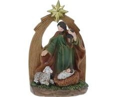Christmas Decoration Kūčių prakartėlė su šeima 13 cm