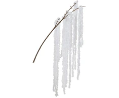 Party Deco Nežinomas Dirbtinė šakelė Decoris, balta, 80 cm