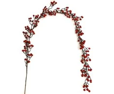 Saska Garden Raudonųjų šermukšnių vaisių girlianda 160 cm