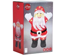 KOOPMAN Dekoracja świąteczna Świecąca dekoracja świąteczna Santa Claus
