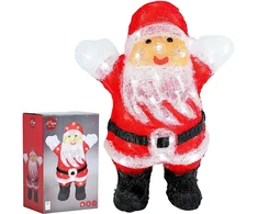 KOOPMAN Dekoracja świąteczna Świecąca dekoracja świąteczna Santa Claus
