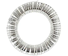 Detal Dekoracja świąteczna Victoria Sport Wianek dekoracyjny opona 30LED 40CM sidabrinė