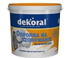 Dekoral Akriliniai dažai W balta 10L