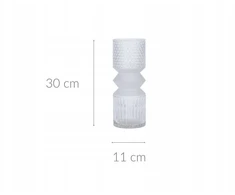 Dekoria Glass vase GEOMETRIC, 30 cm
