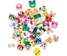 Dallprint Polimerinio molio karoliukai GYVŪNĖLIAI 1cm 48vnt