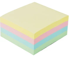 Deli Karteczka samoprzylepna Kwadrat Geltonas, Mėlyna, Rožinė, Žalias 100 ark. Samoprzylepny EA01703 (D335599)