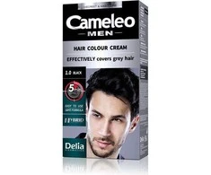 DELIA COSMETICS Cameleo vyrų plaukų, barzdos ir ūsų dažymo kremas 1.0 juodas