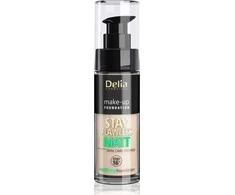 Delia Delia Kosmetika Lik be priekaištų Mat matinis matinis gruntas 16H Nr. 402 Light rusvai gelsvas 30ml