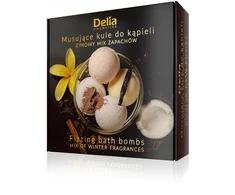 Delia DELIA Šnypščiantys vonios rutuliukai - Žiemos kvapų mišinys 4 x 100 g