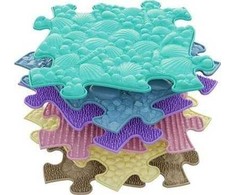 Dėlionė Askato Sensorinis ortopedinis kilimėlis 6v1 Baby Pastel 6 dėlionių Sensorika Muffik / Mfk-023-2