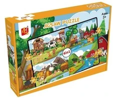 Askato Dėlionė 4w1 Farm