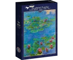 Bluebird Puzzle Dėlionė 1000 vandens lelijų, Claude'as Monet