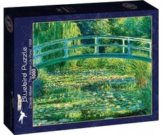 Dėlionė Blue Mauritius Gold Bluebird Puzzle Mėlynojo paukščio galvosūkis 1000 tvenkinys su vandens lelijomis Claude Monet