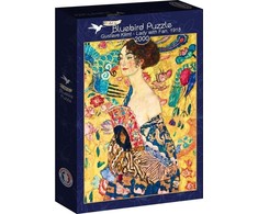 Blue Mauritius Gold Bluebird Dėlionė 2000 vnt. - Gustavas Klimtas: Ponia su vėduokle