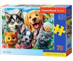Castorland Dėlionė 70 vnt. - Augintinių asmenukė