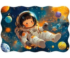 Castorland Dėlionė 20 vnt. - Mažasis astronautas