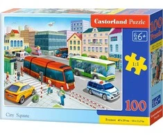 Castorland Dėlionė 100 vnt. - Miesto aikštė