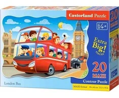 Castorland Dėlionė 20 vnt. - Autobusas Londone