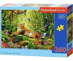 Castorland Dėlionė 260 vnt. - Jo Didenybė: Tigras