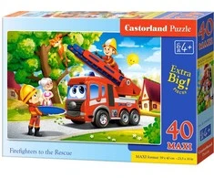 Castorland Dėlionė 40 vnt. - Ugniagesiai gelbėtojai