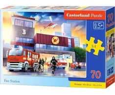 Castorland Dėlionė 70 vnt. - Gaisrinės stotis