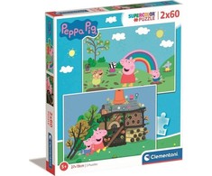 Clementoni Dėlionė 2x60 vnt. - Frame Me Up – Peppa pig