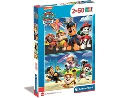 Clementoni Dėlionė 2x60 vnt. - Šunyčiai patruliai (Paw Patrol)